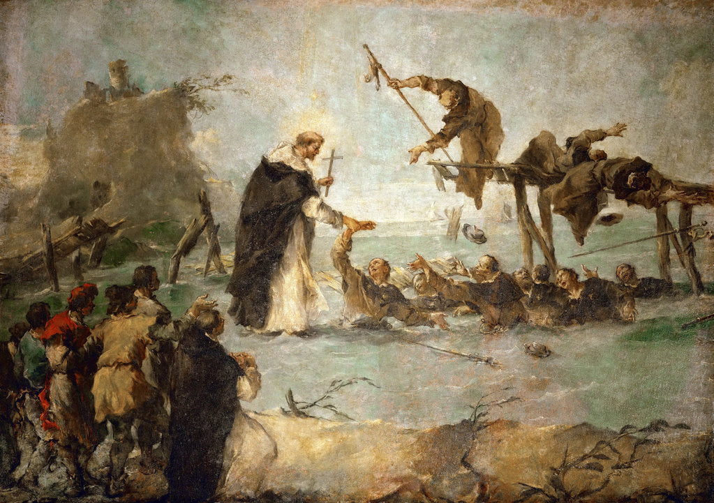 Detail of The Miracle of a Dominican Saint (Saint Goncalo de Amarante?) by Anonymous
