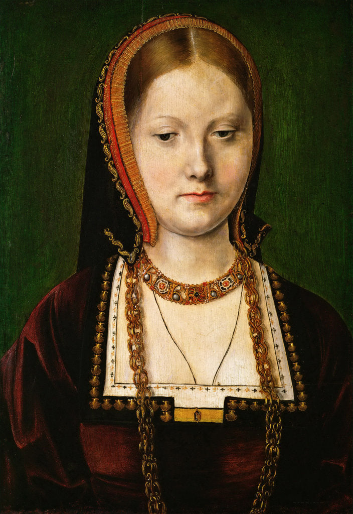 Detail of Portrait of Mary Tudor by Anonymous