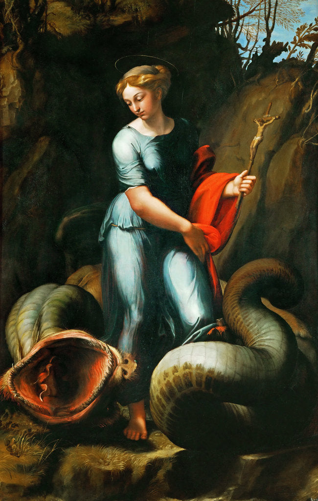 Detail of Saint Margaret by Anonymous