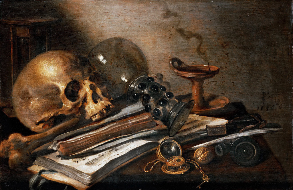 Detail of Vanity Still Life by Anonymous