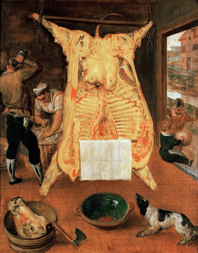 Detail of The Slaughtered Ox by Anonymous