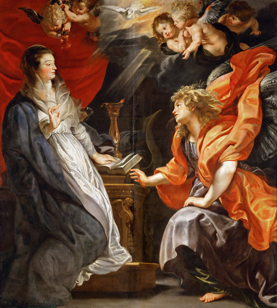 Detail of The Annunciation by Anonymous