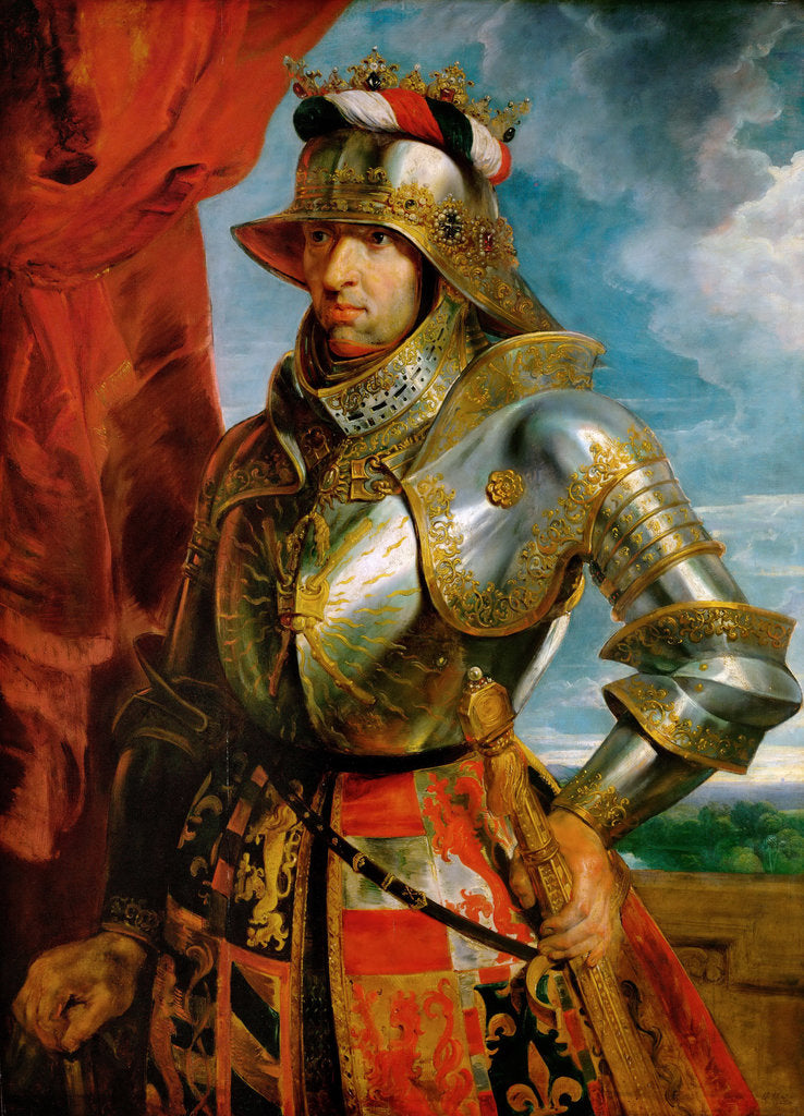 Detail of Portrait of Emperor Maximilian I by Anonymous