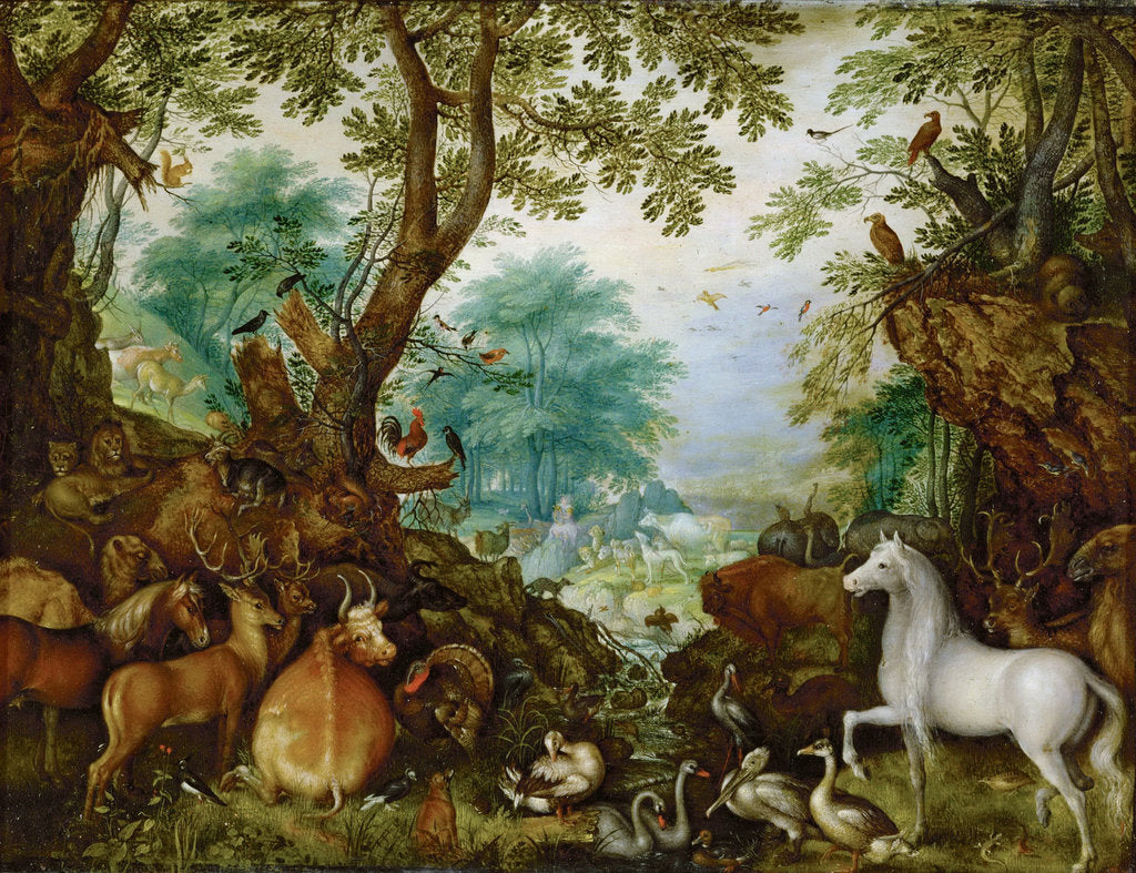 Detail of Orpheus among the animals by Anonymous