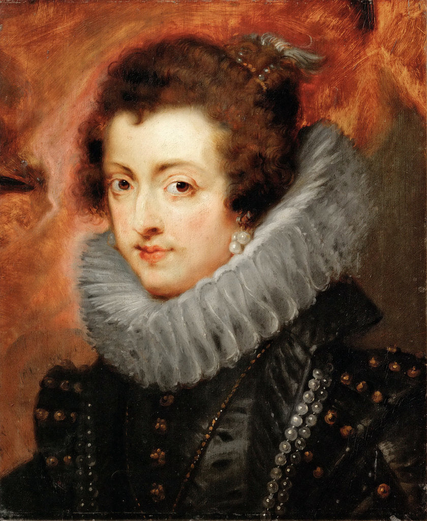 Detail of Portrait of Elisabeth of France, Queen consort of Spain by Anonymous
