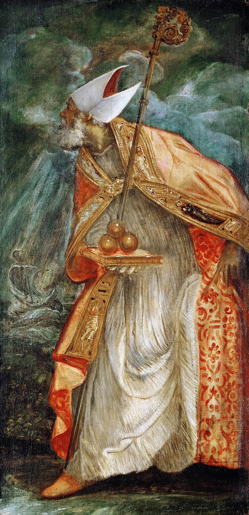 Detail of Saint Nicholas of Bari by Anonymous