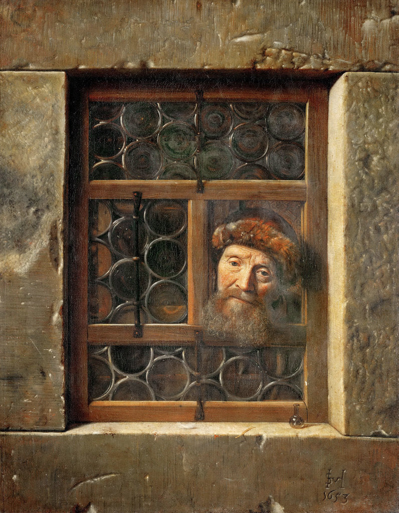 Detail of Old Man in the Window by Anonymous