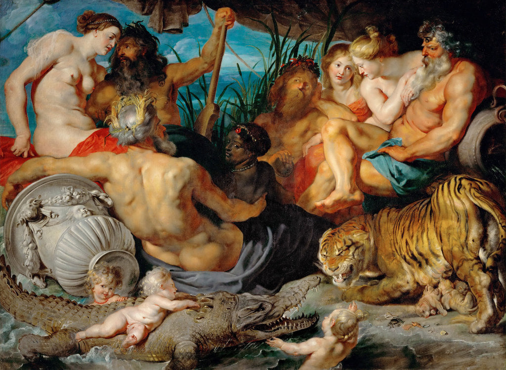Detail of The Four Rivers of Paradise (The Four Continents) by Anonymous