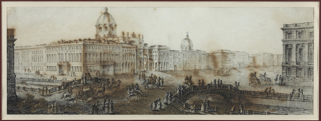 Detail of Nevsky Prospekt near the Catherine Canal in Saint Petersburg by Anonymous
