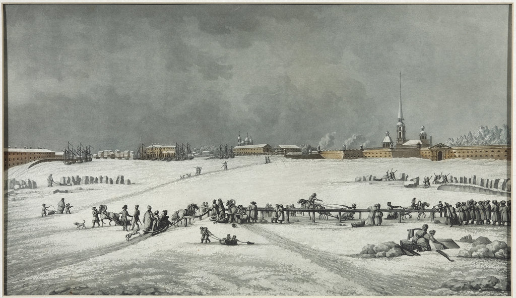 Detail of View of the Peter and Paul Fortress by Anonymous