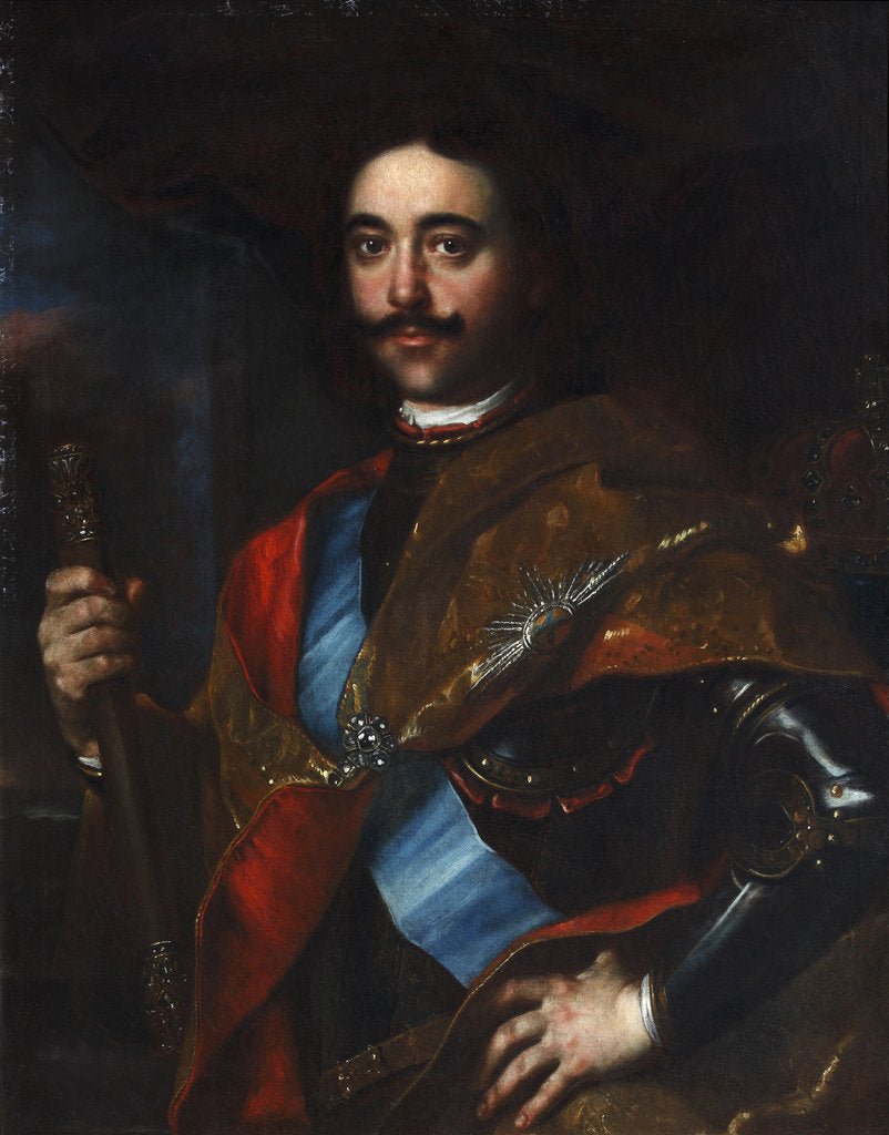 Detail of Portrait of Emperor Peter I the Great by Anonymous