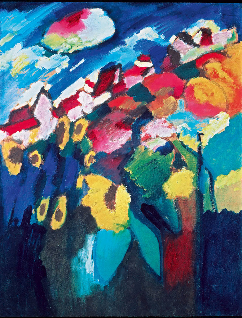 Detail of Murnau. The Garden II, 1910 by Anonymous