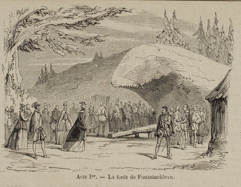 Detail of Scene from the Opera Don Carlos by Giuseppe Verdi. Paris, Théâtre de lOpéra-Le Peletier, 11.03.1867 by Anonymous