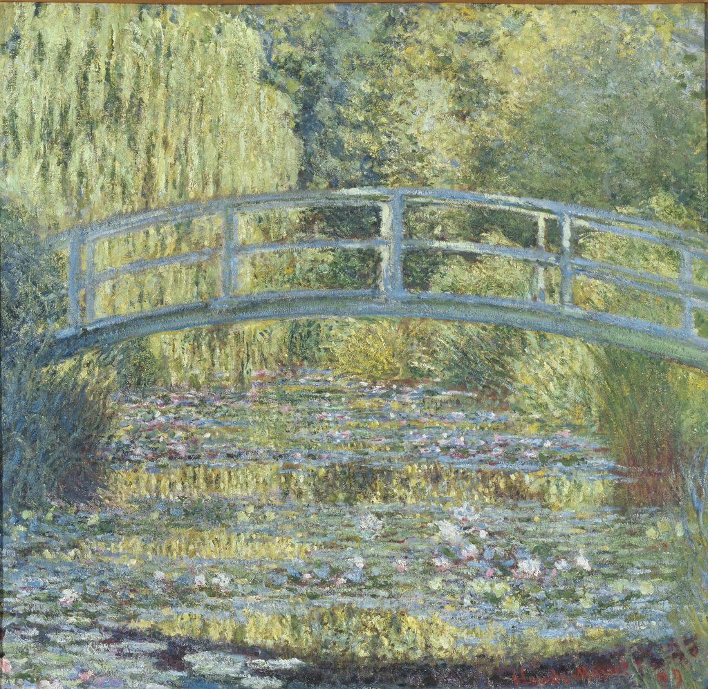 Detail of Waterlily pond, green harmony (Le bassin aux nymphéas, harmonie verte), 1899 by Anonymous