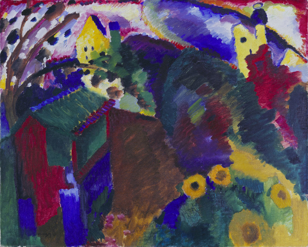 Detail of Murnau. The Garden I, 1910 by Anonymous