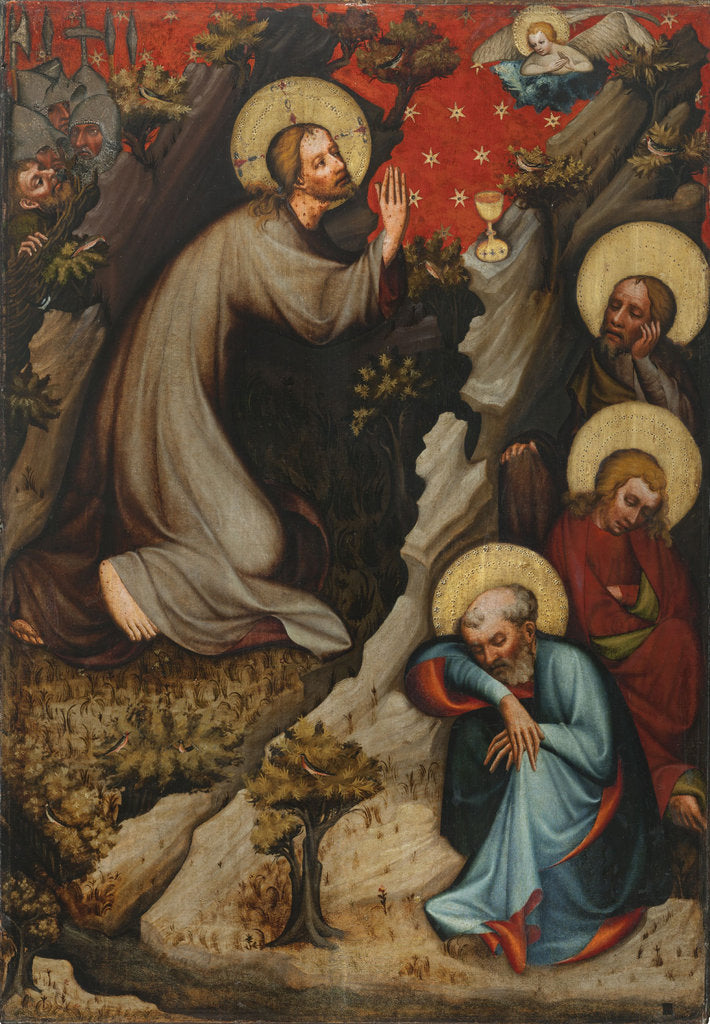 Detail of Christ on the Mount of Olives, ca 1380 by Anonymous