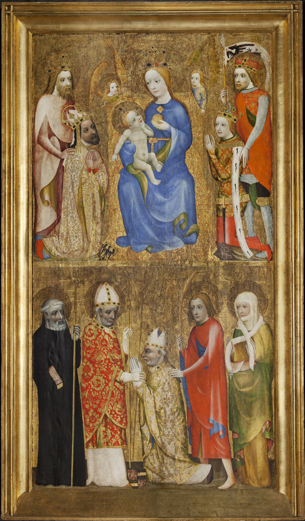 Detail of Votive Painting of Archbishop Jan Ocko of Vlasim, before 1371 by Anonymous