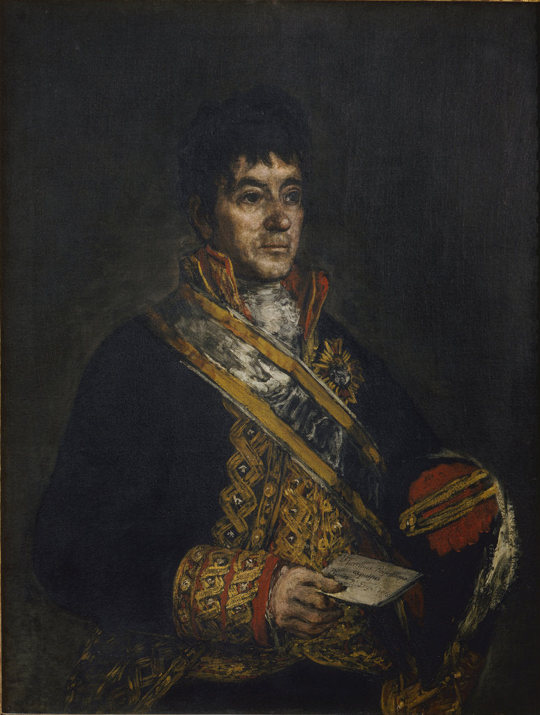 Detail of Portrait of Don Miguel de Lardizábal y Uribe, 1815 by Anonymous
