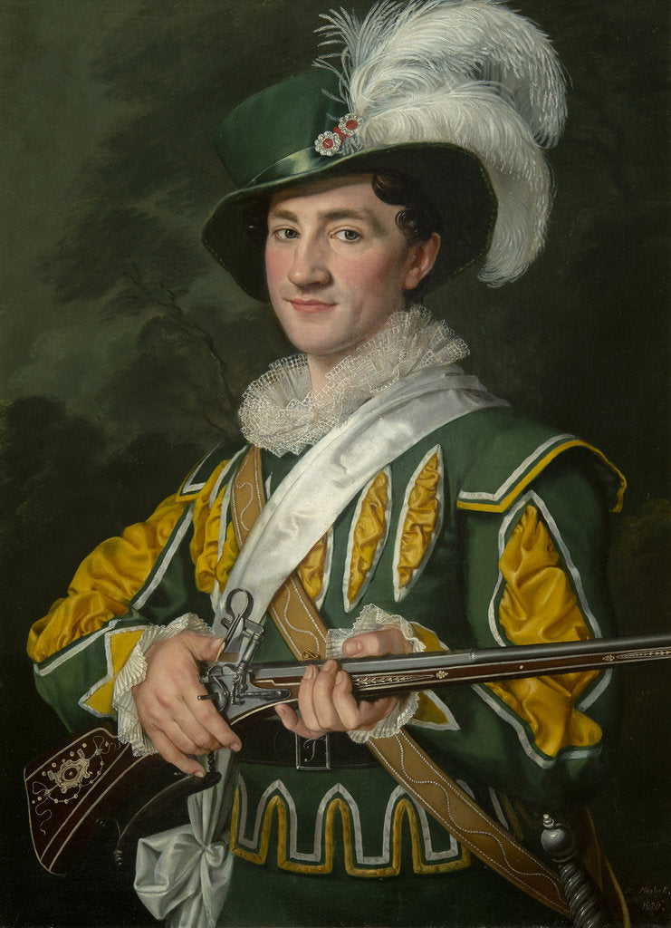 Detail of Alois Jelen as Max in the opera Der Freischütz by Carl Maria von Weber, 1826 by Anonymous