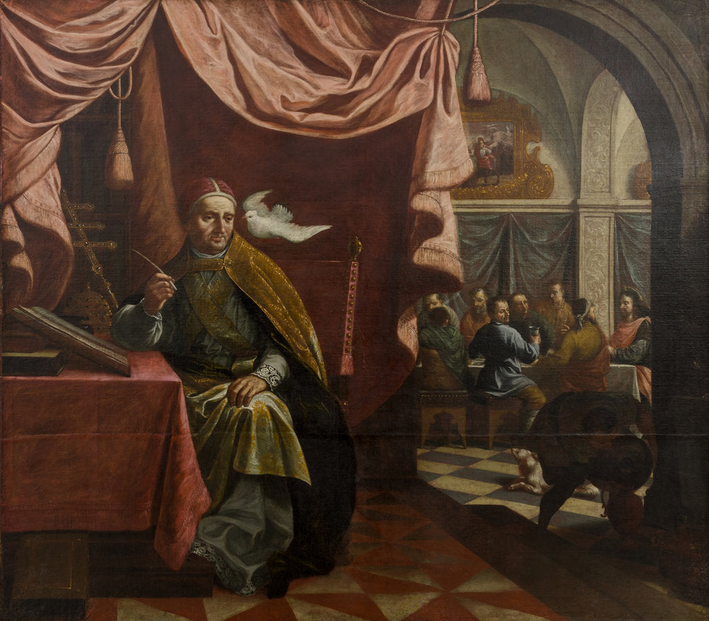 Detail of Saint Gregory the Great, ca 1690 by Anonymous