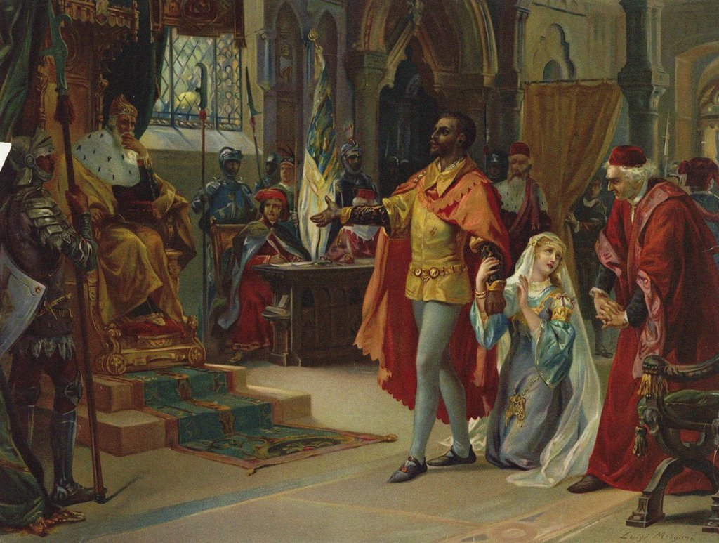 Detail of Scene from the Opera Otello by Giuseppe Verdi, 1902 by Anonymous