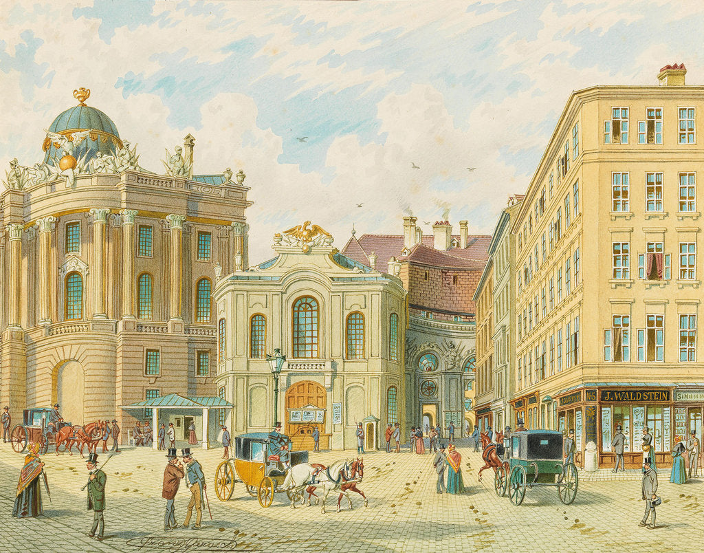 Detail of The old Burgtheater in Vienna, Early 1900s by Anonymous