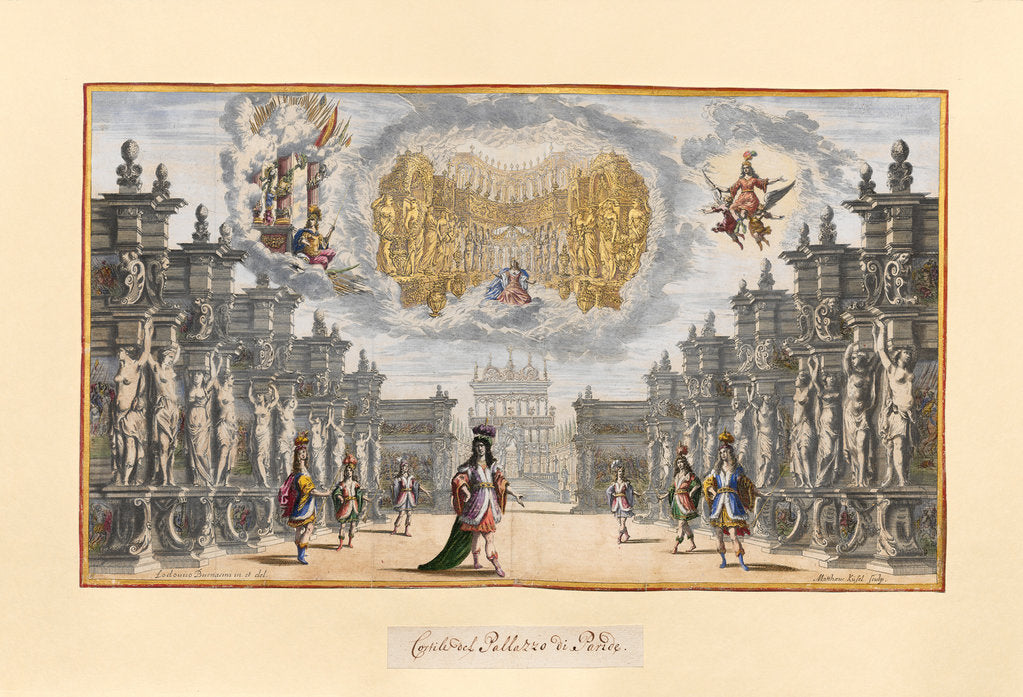 Detail of Scene from the opera Il pomo doro (The Golden Apple) of A. Cesti to the wedding of Leopold I and Ma by Anonymous