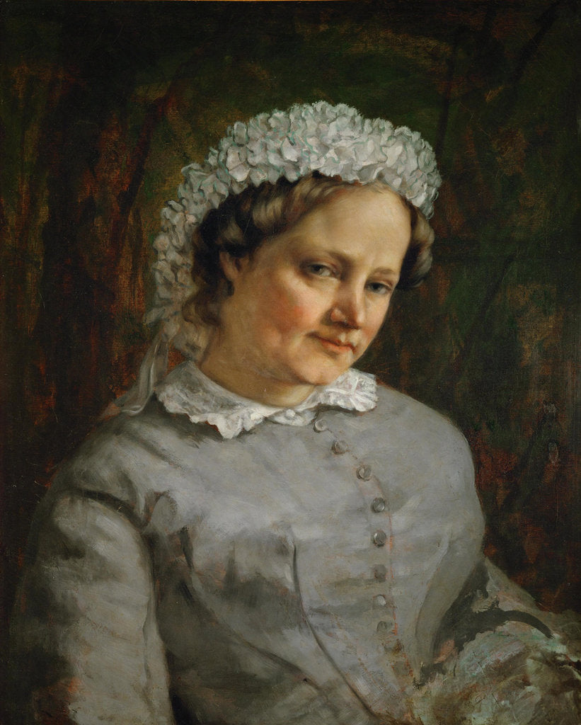 Detail of Madame Euphrasie Proudhon, 1865 by Anonymous