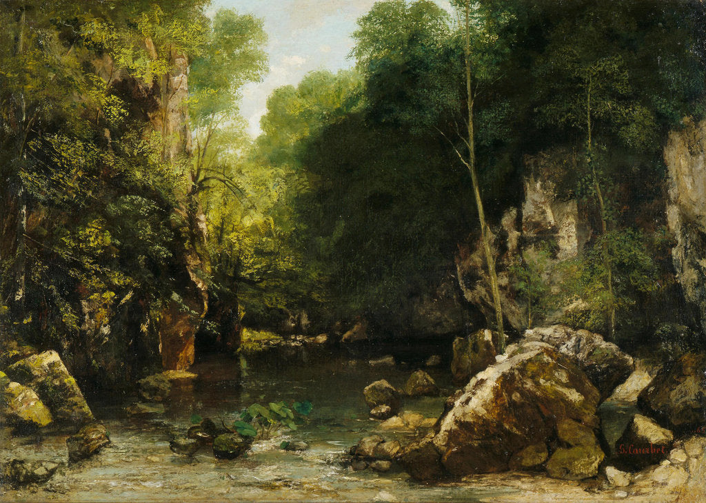 Detail of The Black Stream (Le ruisseau noir), 1865 by Anonymous