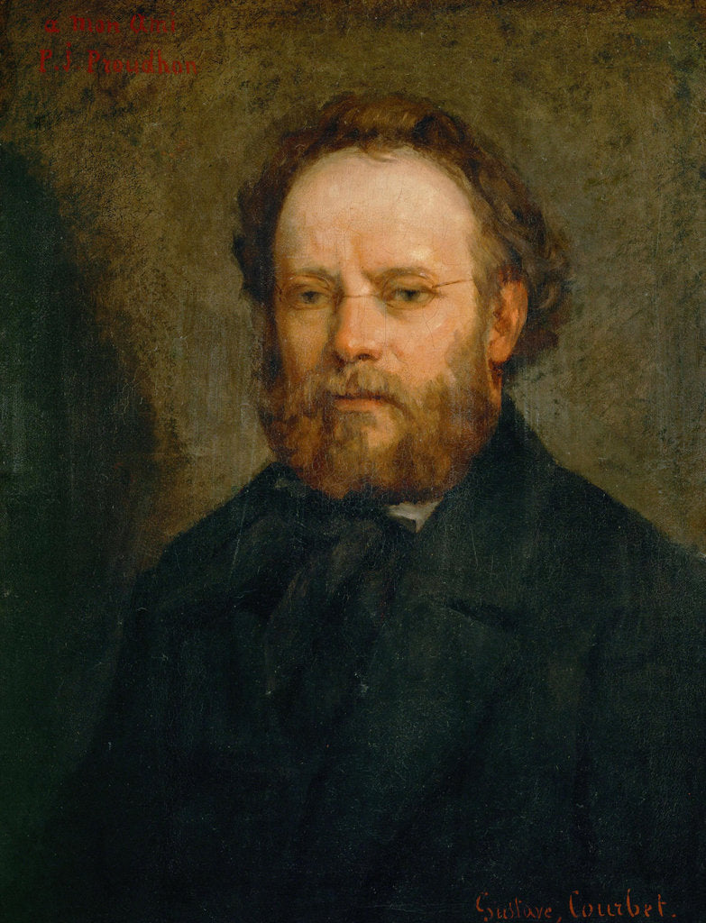 Detail of Pierre-Joseph Proudhon, 1865 by Anonymous