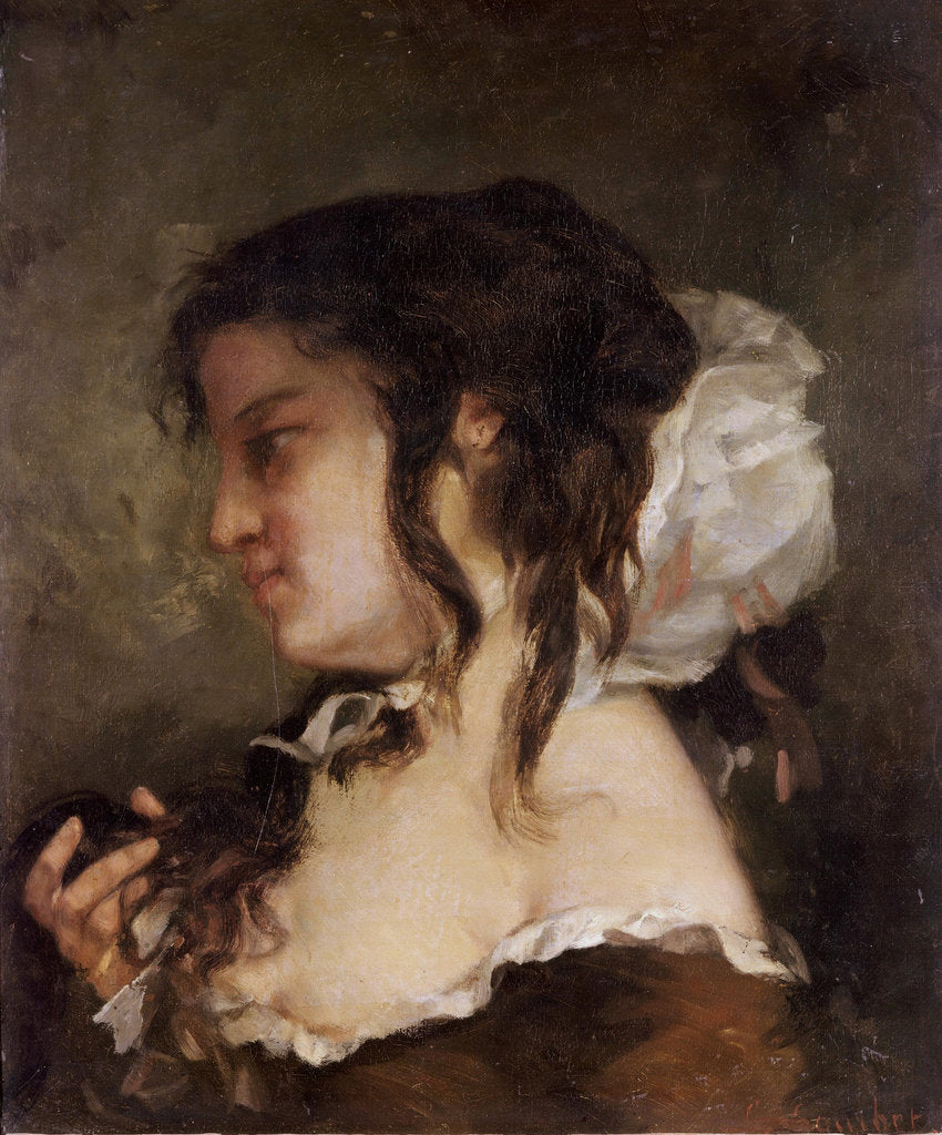 Detail of La méditation (la réflexion), 1864 by Anonymous
