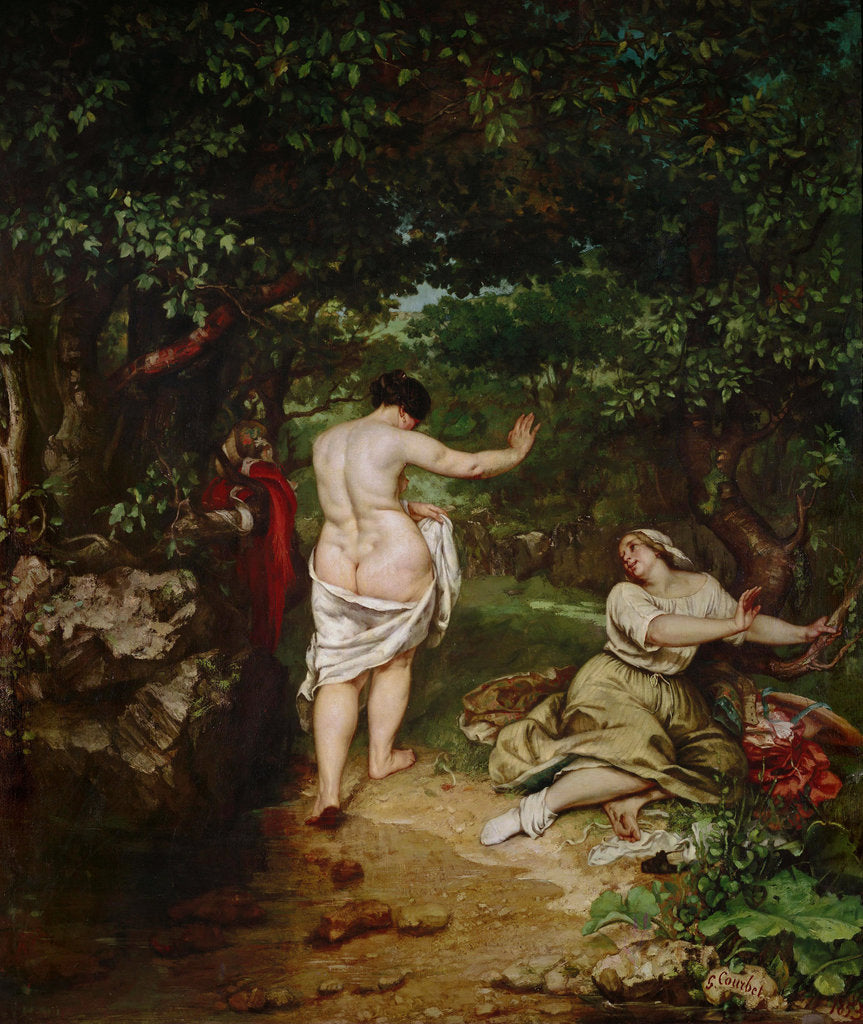 Detail of The Bathers (Les Baigneuses), 1853 by Anonymous