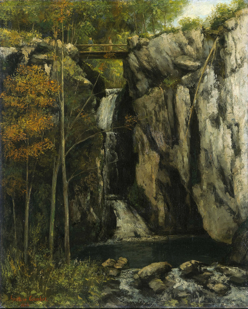Detail of Le Gour de Conche, 1864 by Anonymous