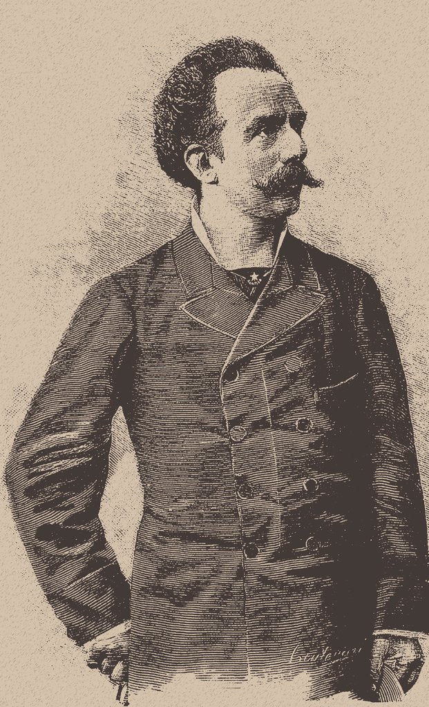 Detail of Portrait of the composer and conductor Franco Faccio, by Anonymous