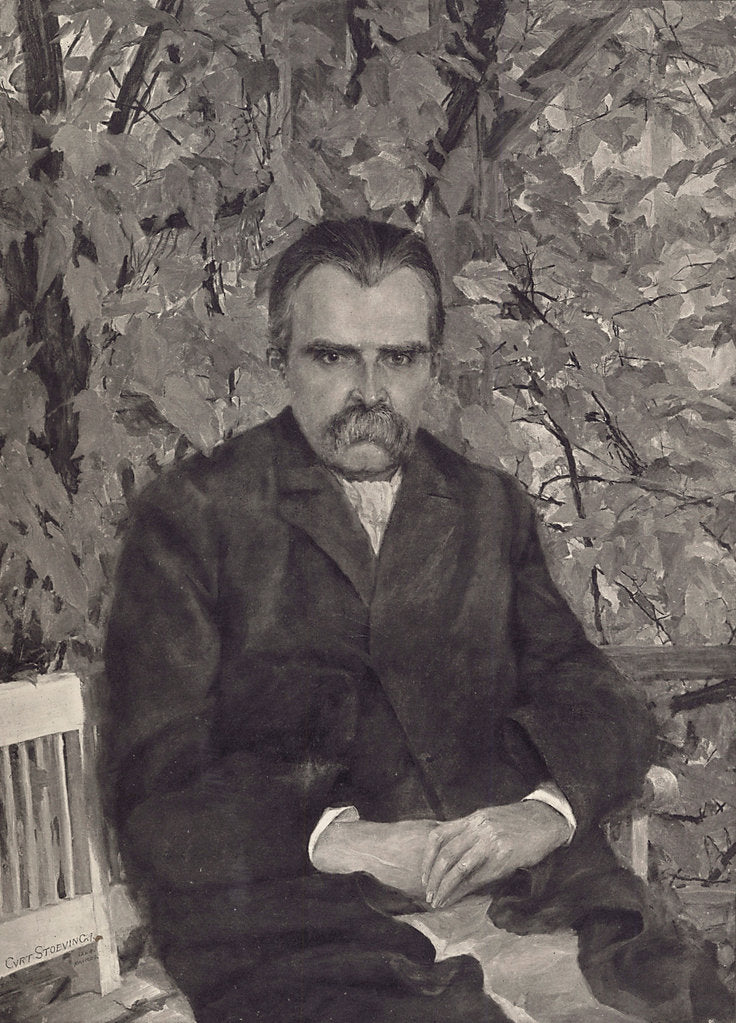 Detail of Portrait of Friedrich Nietzsche, 1895 by Anonymous