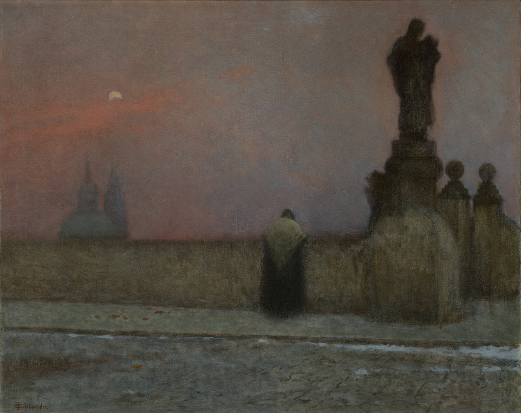 Detail of Early Evening in Hradcany, 1910-1915 by Anonymous