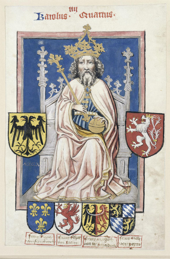Detail of Charles IV, ca 1430 by Anonymous