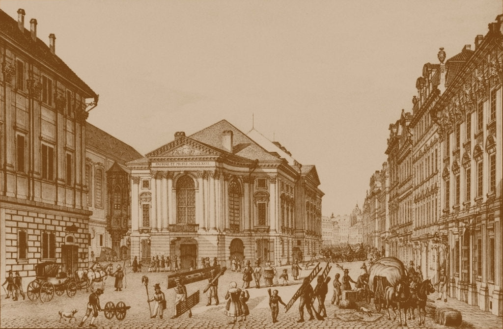 Detail of The Estates Theatre in Prague, Early 19th cen by Anonymous