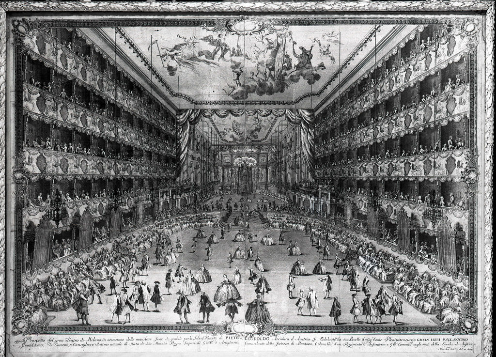 Detail of Teatro Regio Ducale, 1742 by Anonymous