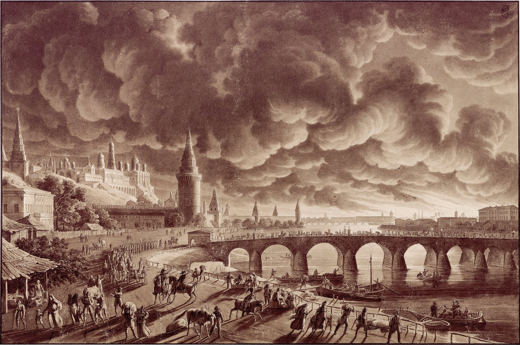 Detail of The Fire of Moscow, 1812, 1813 by Anonymous