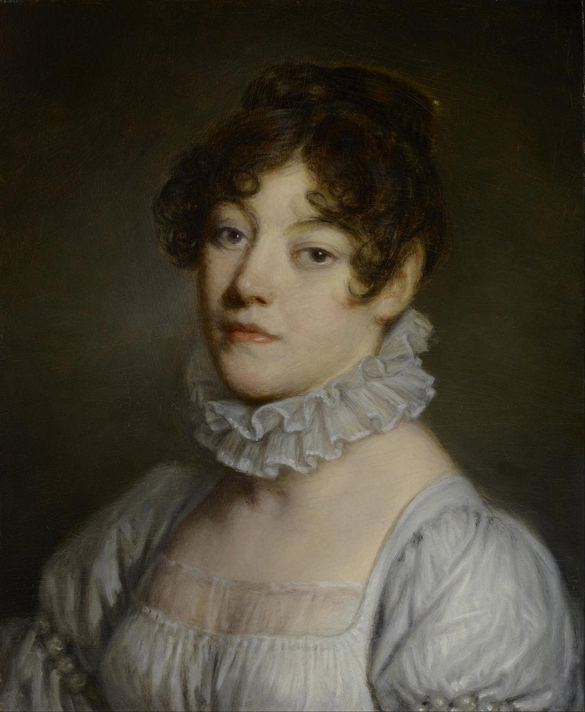 Detail of Portrait of Countess Sophie of Ségur, née Rostopchina, 1820s by Anonymous