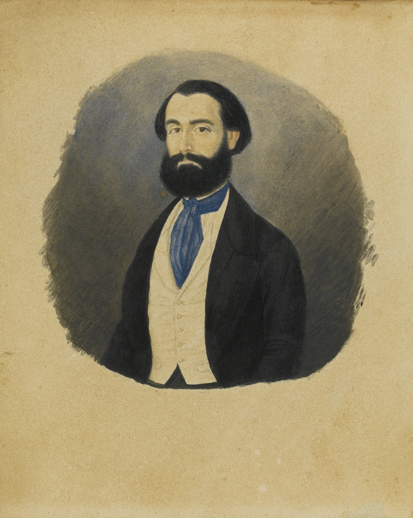 Detail of Portrait of the Composer Giuseppe Verdi, 1850s by Anonymous