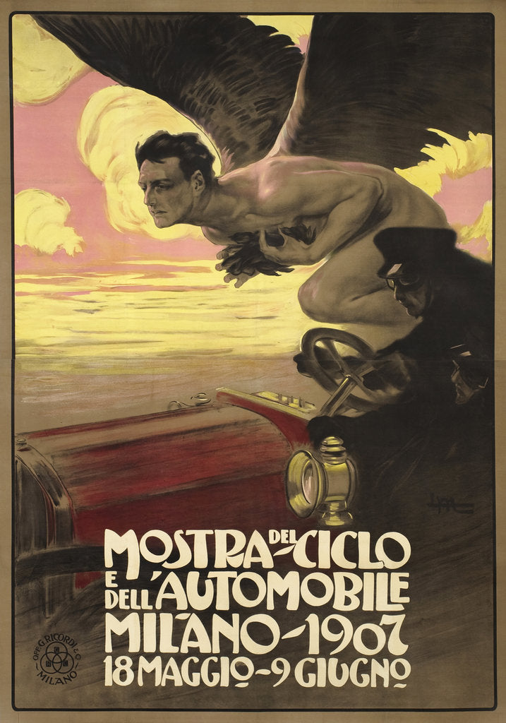 Detail of Mostra del Ciclo e dellAutomobile, Milano, 1907 by Anonymous