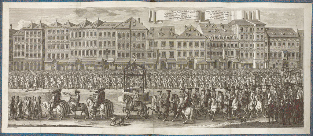 Detail of The Oath of Allegiance to Charles VI, as Count of Styria on 6 July 1728, 1740 by Anonymous
