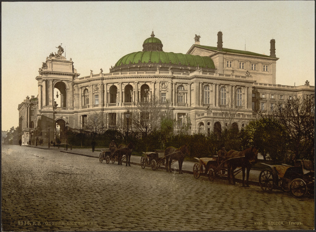 Detail of Odessa Opera and Ballet Theater, 1890-1900 by Anonymous