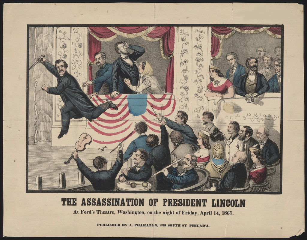 Detail of The Assassination of Abraham Lincoln, April 14, 1865, 1865 by Anonymous