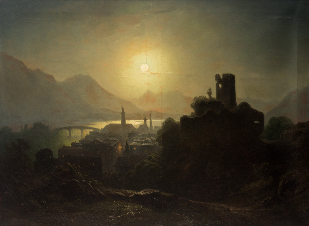 Detail of Tiflis by Moonlight, 1867 by Anonymous