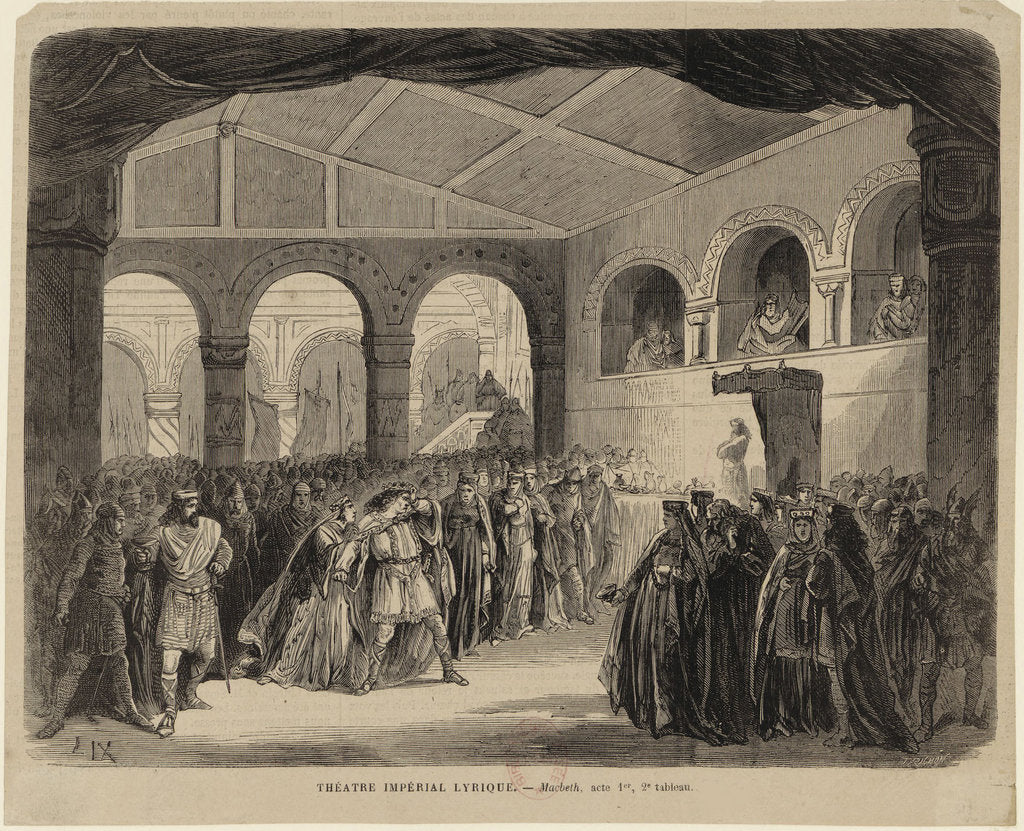 Detail of Opera Macbeth by Giuseppe Verdi. Paris, Théâtre-Lyrique, 21.04.1865, 1865 by Anonymous
