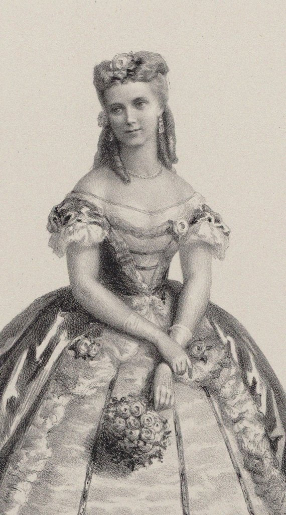 Detail of Christine Nilsson as Violetta in Opera La Traviata by Giuseppe Verdi, 1864 by Anonymous