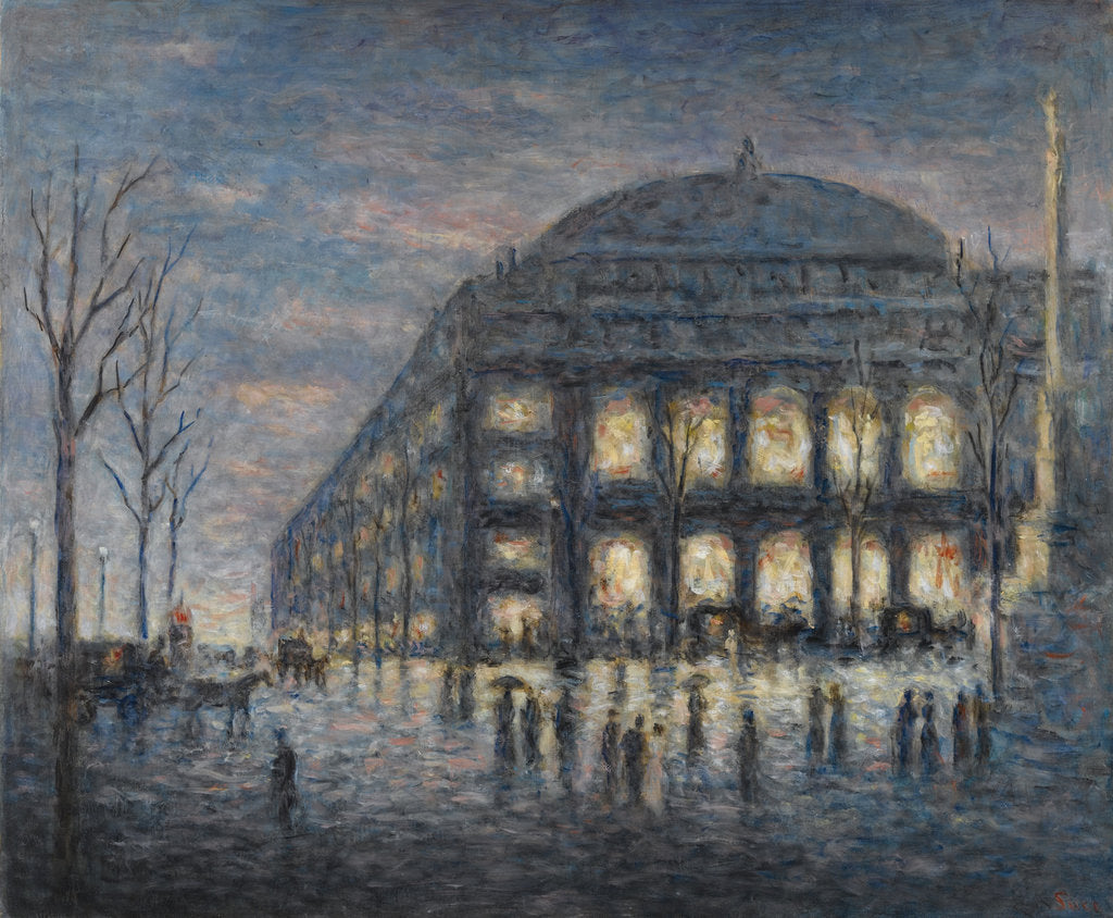 Detail of The Place du Châtelet in Paris, c. 1900 by Anonymous